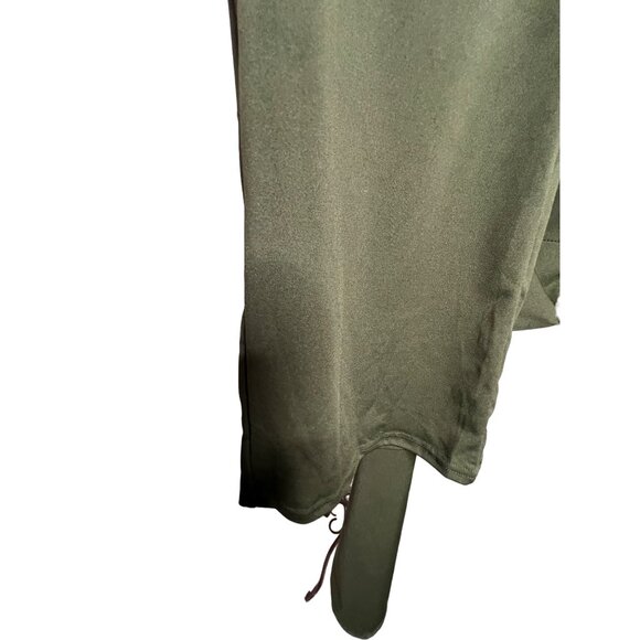 Green jumpsuit SMALL sleeveless  pockets wide legs stretch Comfortable - Picture 7 of 11